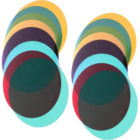 Film Diffuseur de Lumière Colorée Autocollant en Pvc 16 Pièces pour Lampes Suspendues et Plafonniers, Structure Fine pour Décoration et Ambiance Améliorée en Chambres (1/5)