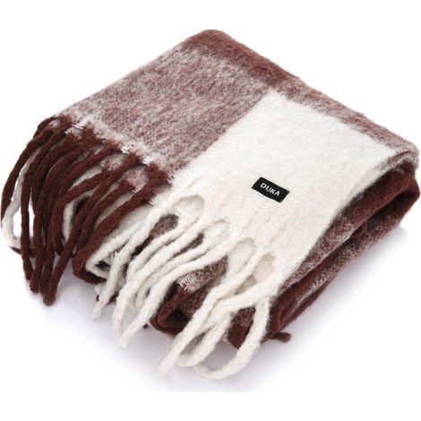 Coperta Decorativa a Quadri Bordeaux 170x130 Cm Morbido Skandi skadi duka (1/3)