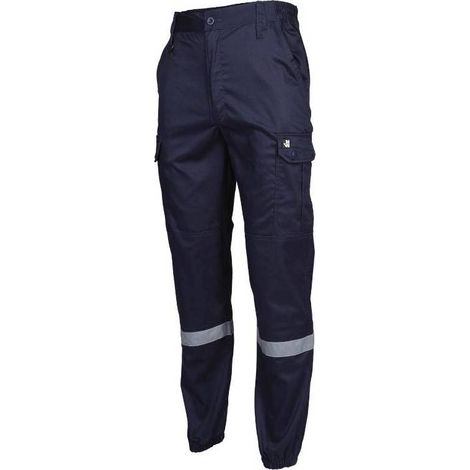 Pantalon de Sécurité Safety - Taille 44 - Marine - Résistant et Confortable - D-Work