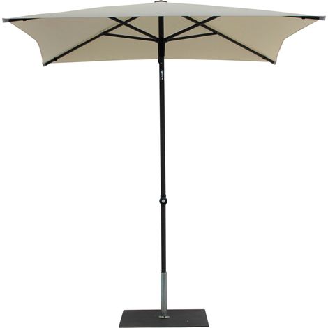 Ombrellone da Giardino 2x2 m Palo Ø38 mm in Alluminio Tessuto Poliestere Trend Bianco (1/5)