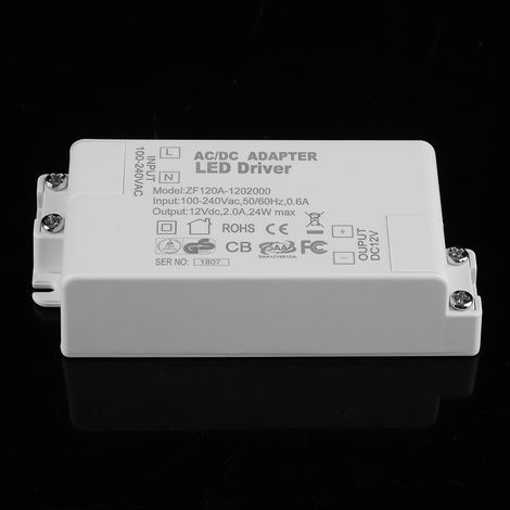 AC 100-240V auf DC 12V SMD LED Treiber Schaltnetzteil Transformator für LED-Streifen (24W) (1/5)