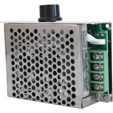 Contrôleur de vitesse de moteur CC 12-50 V 30 A 1500 W, régulateur de vitesse PWM réglable avec boîtier
