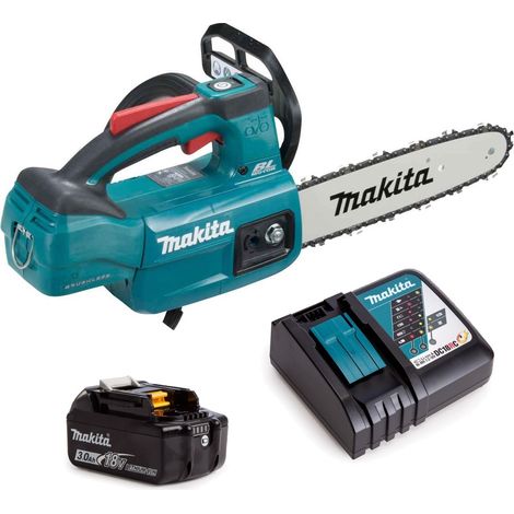 Makita DUC254RF 18v LXT Cordless Brushless 25cm Chainsaw Top Handle 1 x 3.0ah