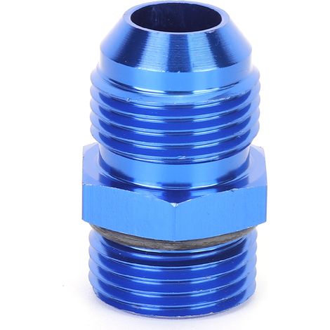 Adaptateur fileté mâle AN10 vers ORB10 bleu en alliage d'aluminium T6061 (1/5)