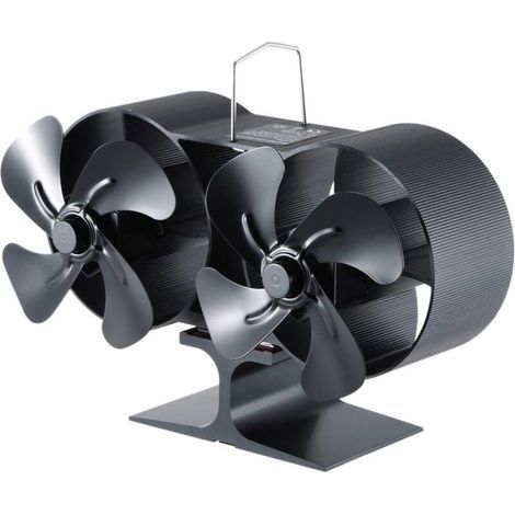 Ventilateur de poêle à bois à 8 pales, à double pale et à énergie thermique, mini ventilateur de cheminée, souffleur pour poêle à bois/foyer, ventilateur écologique (1/5)