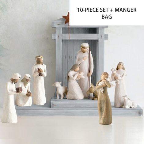 10 décorations de Noël en résine Willow, figurines de personnages, décorations dessinées à la main, cadeaux de Noël, décorations de Noël, accessoires (1/2)