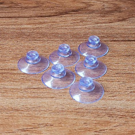 10Pcs 20mm Ventouses transparentes tête, Champignon ventouses en plastique PVC plaine sans crochets, pour Voiture, Camping, vitre, Pare-Soleil (1/5)