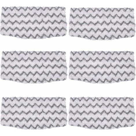 6er-Pack Ersatz-Mikrofaser-Wischmopppads für S1000 Hartbodenreiniger, kompatibel mit Shark Dampfmopp-Modellen S1000A, S1000, S1000C und S1000WM