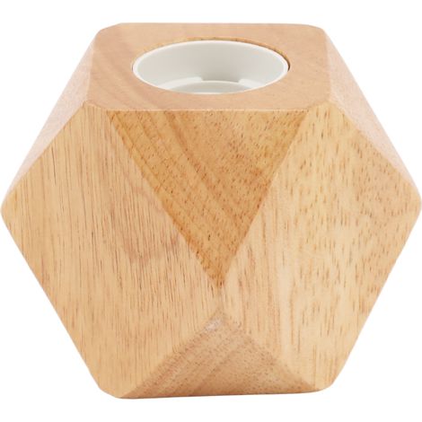 Socle de lampe en bois diamant, douille E27, lampe de table moderne en bois pour décoration intérieure, fiche UE 220V (1/5)