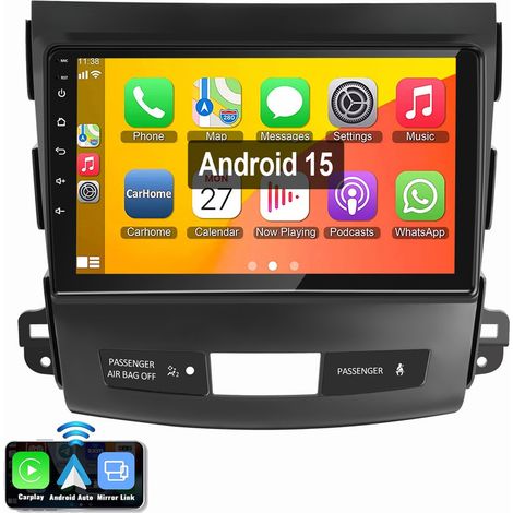 Pour Mitsubishi Outlander II 2006-2012/Citroën C-Crosser 2007-2012 GPS Navi Android 15 Autoradio Carplay GPS 2+32G (1/5)