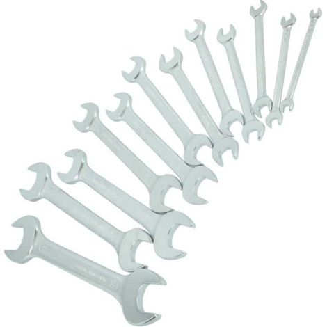 BRILLIANT TOOLS Doppel-Maulschlüssel-Satz Set di Chiavi combinate Doppie, Acciaio al Cromo vanadio, 12-TLG