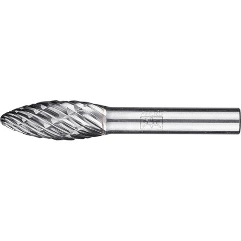 PFERD TOOLS Hartmetall Hochleistungsfrässtift CAST Flamme B Ø 12x30mm Schaft-Ø 8 mm für Gußeisen