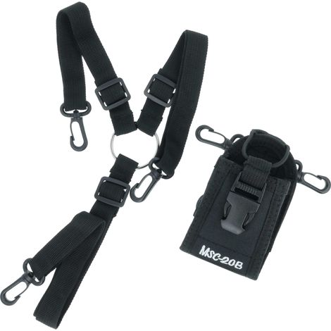 vhbw Tasche Typ MSC-20B für diverse Funkgeräte - 75 x 65 x 120 mm, Schwarz