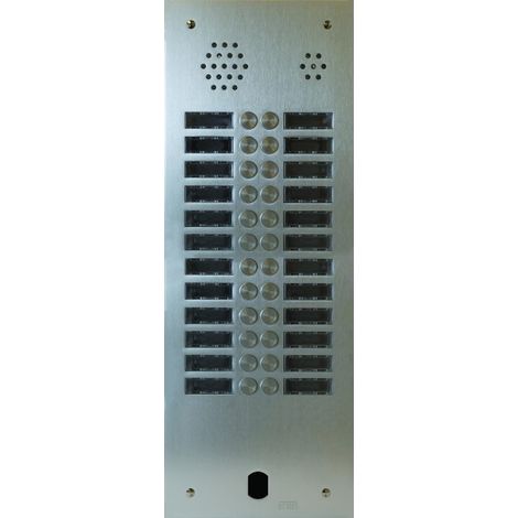 Plaque audio alu 2r 24bp 2VOICE complete URMET A83/224M