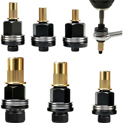 6 Pièces Écrou à Sertir M3 M4 M5 M6 M8 M10, Têtes pour Riveteuse Manuelle (1/5)
