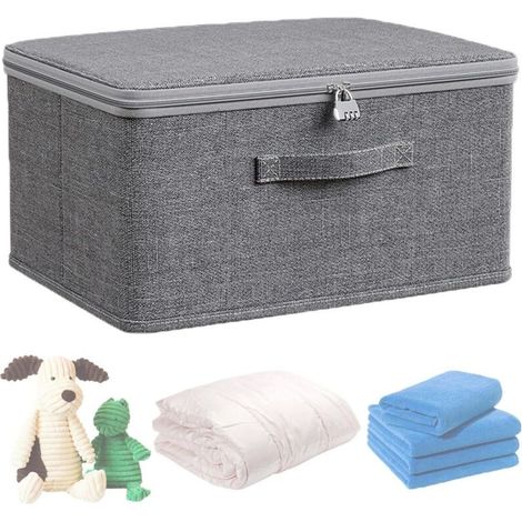 Boite Rangement 403021CM Boite Fermeture a Clef Boite a Medicament Rangement Boite Medicaments BoîTes de Rangement Avec Couvercle,Peut êTre Utilisé Pour Recevoir des MéDicaments, des VêTements (1/5)