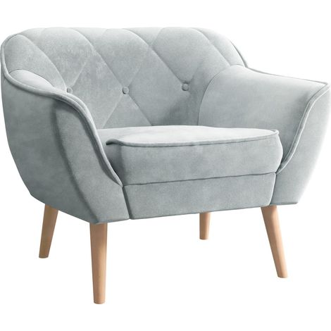 Sillón Glenview 108, Paros 05, 75x80x74cm, Tapiz, Patas: Madera, 0