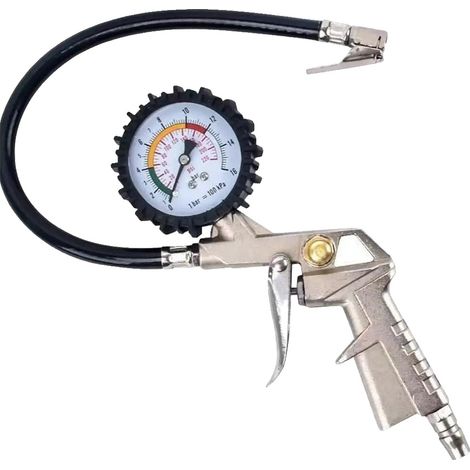 Manómetro para neumáticos, capacidad de 220 PSI, herramienta multifunción, B (1/2)
