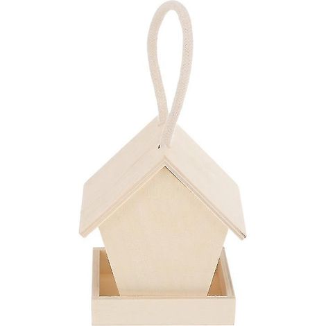 1 mangeoire à oiseaux en bois (1/3)