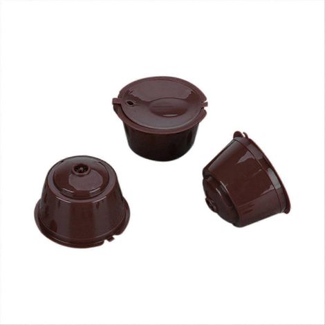 Nachfüllbarer Kapselfilter für Kaffeemaschinen, Kaffeefarbe (1/5)