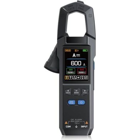 Pinza amperometrica, AC/DC True RMS 10000 conteggi, misurazione di corrente e tensione per illuminazione a LED, multimetro a pinza, tester di corrente per elettricisti (1/5)
