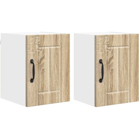 Maison Exclusive - Armadietto a muro LUCCA 2 pcs Rovere Sonoma 30 x 31 x 40 cm