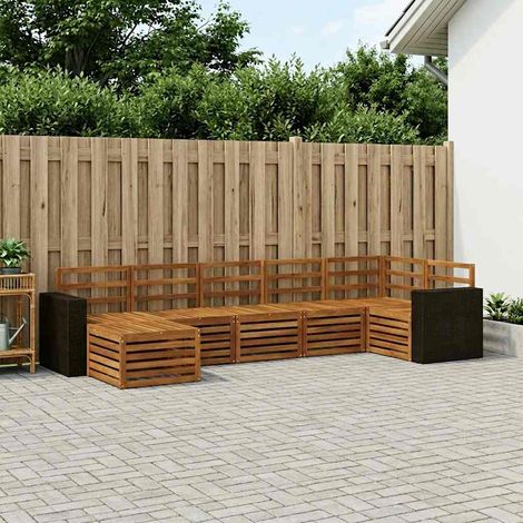 vidaXL Ecksofa Set 7 pcs Natur (1/5)