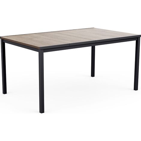 Tavolo da Giardino Keter Porto 159x95x75 cm Deco Coat Piano Effetto Legno Frassino (1/5)