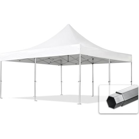 5x5 m Faltpavillon, PROFESSIONAL Alu 50mm, weiß