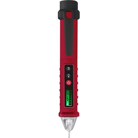 ANENG VC1010 Berührungsloser Wechselspannungsprüfer mit variabler Empfindlichkeit, 12 V–1000 V Messbereich – Rot