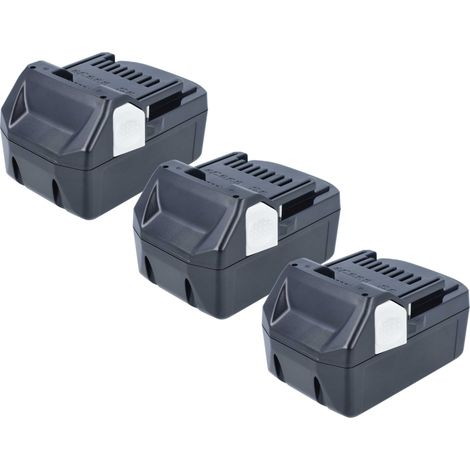 EXTENSILO 3x batteria compatibile con Hitachi / Hikoki C 18DSL, C 18DSL2 attrezzi da lavoro, aspirapolvere (5000 mAh, Li-Ion, 18 V) (1/5)