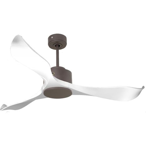 Ventilatore da soffitto Wifi Motore CC Telecomando Adattatore 2/3 lame Hypersilence Memoria Shopify Vendible (AUTOMATICO) PURLINE Virgin D132 C02 65311