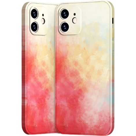 Una custodia protettiva con bordi rialzati per iPhone 11, realizzata in silicone liquido, che offre una protezione completa a 360 gradi per il telefono e la fotocamera, compatibile con la ricarica wir (1/2)