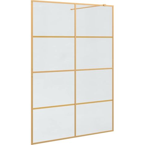 Maison Exclusive - Parete Doccia Walk-in Oro 140 x 195 cm vetro temperato (1/5)