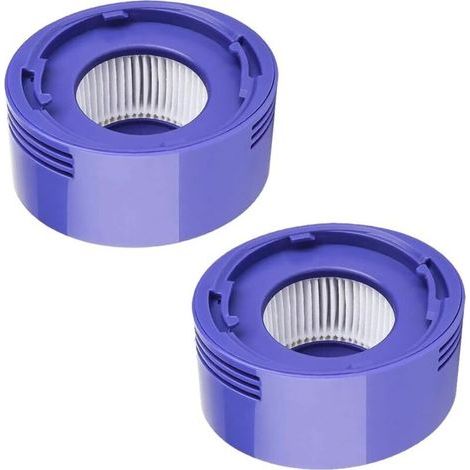 Pair 2x Filtre HEPA de remplacement pour moteur d'aspirateur compatible avec Dyson V7, V8,Violet & Blanc