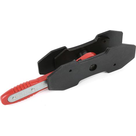 Frein à piston rotatif pour voiture, acier antirouille rouge et noir, outil de freinage renforcé avec 2 pinces (1/5)