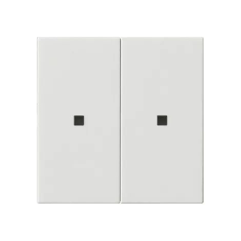 Gira RF Bedienaufs. 2f KNX System 55 Reinweiß [510703], 5107 03