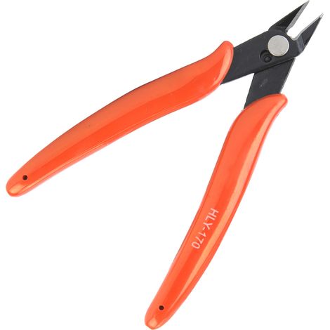 Mini pince coupante diagonale pour câbles électriques, pince coupante latérale, outil manuel (rouge) (1/5)
