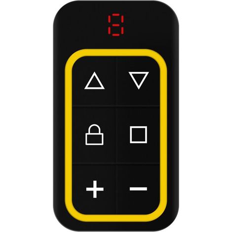 Télécommande de porte de garage multifréquence 8 canaux, 2 pièces, 430,5 MHz, duplicable, identification automatique, jaune (1/4)