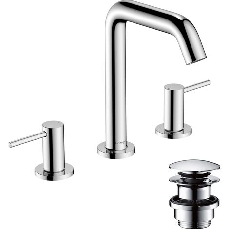 hansgrohe Tecturis S Grifería de lavabo de 3 orificios 150, (1/5)