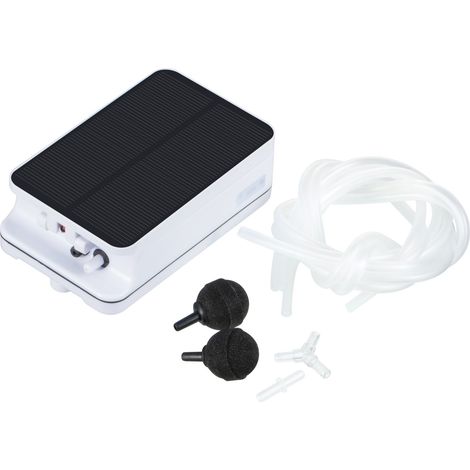 Wasserdichter, solarbetriebener Pool-Sauerstoffanreicherer – 2200-mAh-Luftpumpe – 100° faltbares Solarpanel – Energiesparend