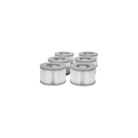 Pompe et filtre de spa Pack de 4 cartouches filtrantes de remplacement pour piscine gonflable Mspa, jacuzzi (1/5)