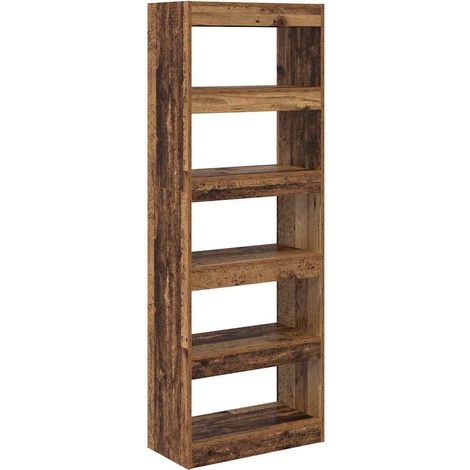 Bibliothèque étagère de rangement - Bois ancien 60 x 30 x 166 cm Bois d'ingénierie fr14690 (1/5)