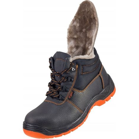 Herren Winterarbeitsschuhe Leder-Stiefeletten mit Zehenkappe BHP URGENT