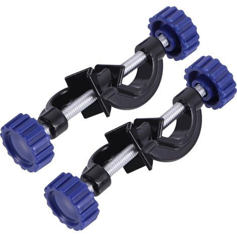 Support de Pince à Tête Bosselée - 2 Pièces - Alliage Robuste - Fixation Angle Droit - Laboratoire et Atelier - Format Compact (1/5)