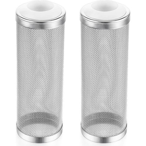 Lot de 2 filtres extérieurs pour aquarium - En acier inoxydable - 16 mm (1/5)