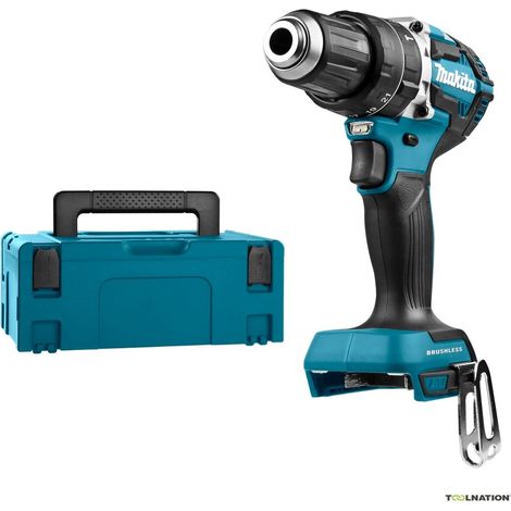 MAKITA DHP484ZJ avvitatore a percussione 18v brushless solo macchina con makpac