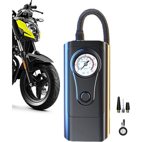 Pompes à air pour pneus  Gonfleur d'air de pneu petite pompe à vélo pompe de gonflage électrique précise  Compresseur d'air portatif de gonfleur de pneu de à Air rapide de voiture de Multiplic