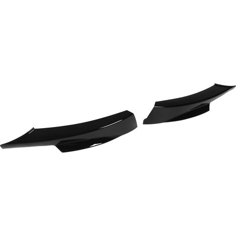 Spoiler de pare-chocs avant/protection de pare-chocs inférieur (noir brillant) pour berlines Mercedes-Benz E90 M Sport LCI (modèles 2009-2012). (1/5)