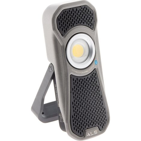 Projecteur audio IP65 600lm portative et rechargeable - Scangrip (1/5)